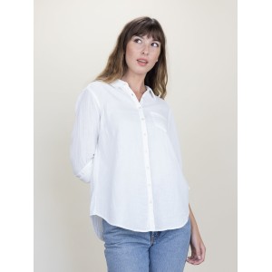 Naomi Shirt White Gauze