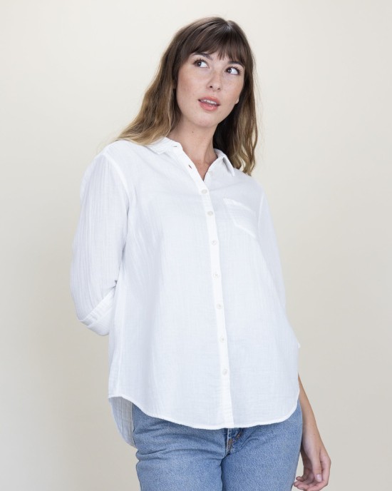 Naomi Shirt White Gauze