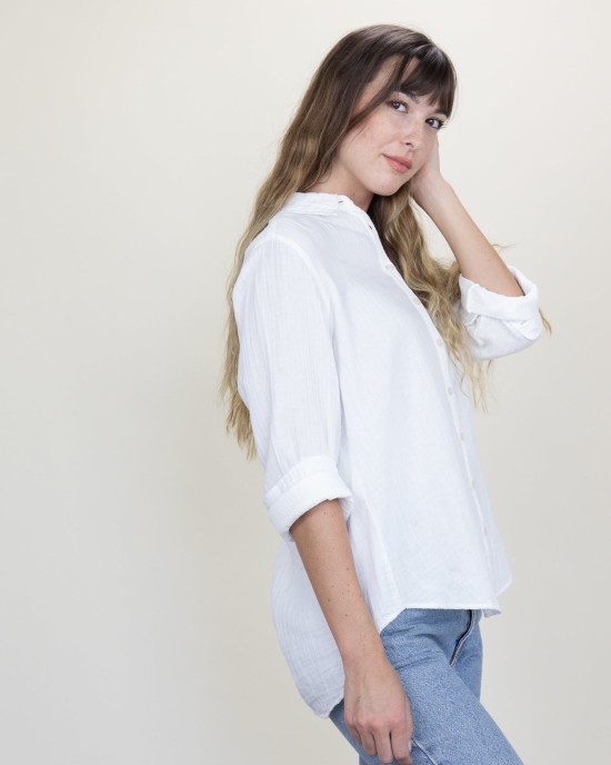 Naomi Shirt White Gauze