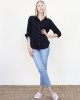 Naomi Shirt Black Gauze