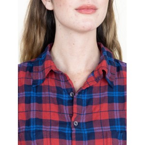 Work Shirt Barn Red Plaid Crinkle