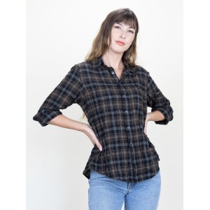 Work Shirt Chestnut Plaid Crinkle