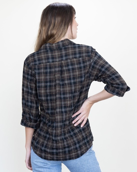 Work Shirt Chestnut Plaid Crinkle