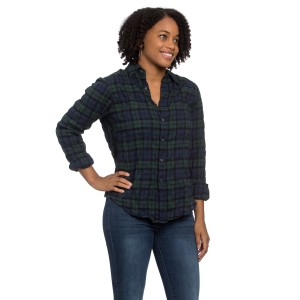 Work Shirt Blackwatch Plaid Crinkle