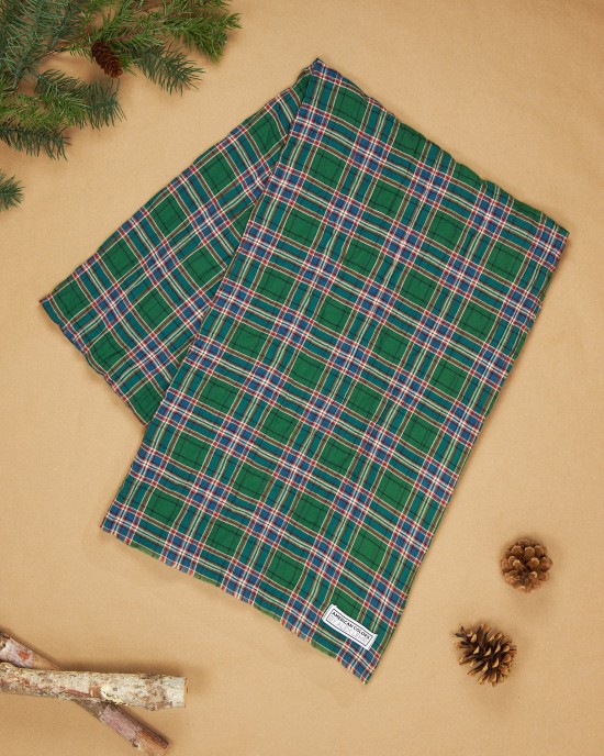 Scarf in Scottish Plaid Crinkle