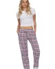 The Pajama Pant Carnation Plaid Cotton