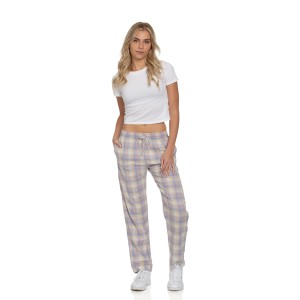 The Pajama Pant Lavender Plaid Cotton