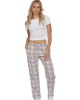 The Pajama Pant Lavender Plaid Cotton