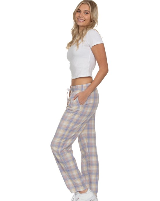 The Pajama Pant Lavender Plaid Cotton