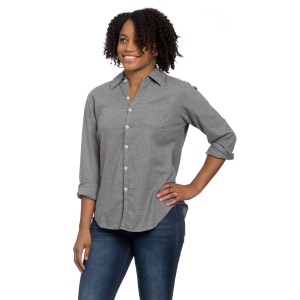 Naomi Shirt Pewter Flannel