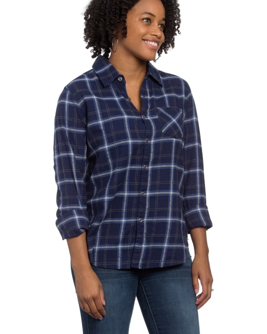 Naomi Shirt Royal Plaid Flannel