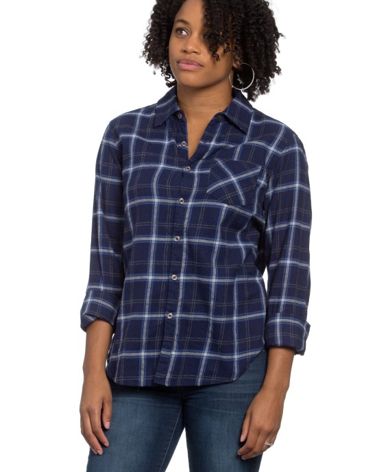 Naomi Shirt Royal Plaid Flannel