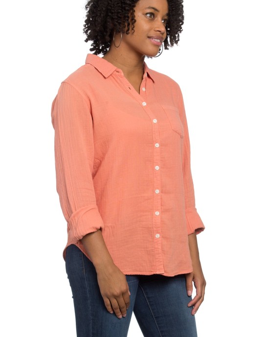 Naomi Shirt Blush Gauze