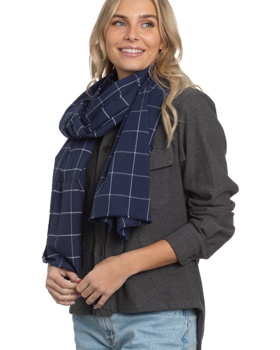 The Alex Lehr Scarf in Downtown Plaid Flannel