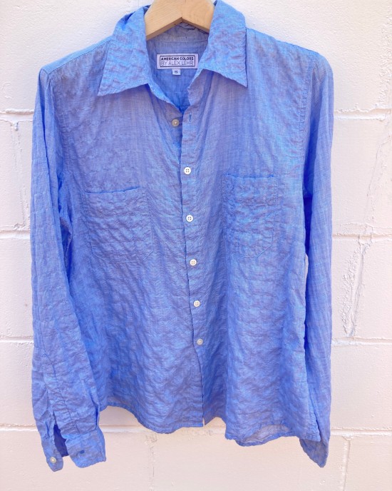 Work Shirt Sky Blue Crinkle