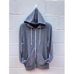 Men's Zip Hoodie Charcoal