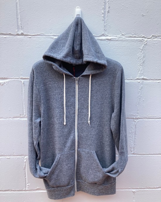 Men's Zip Hoodie Charcoal