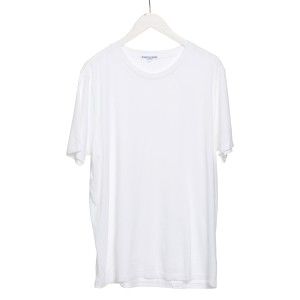 Raw Edge Tee in White