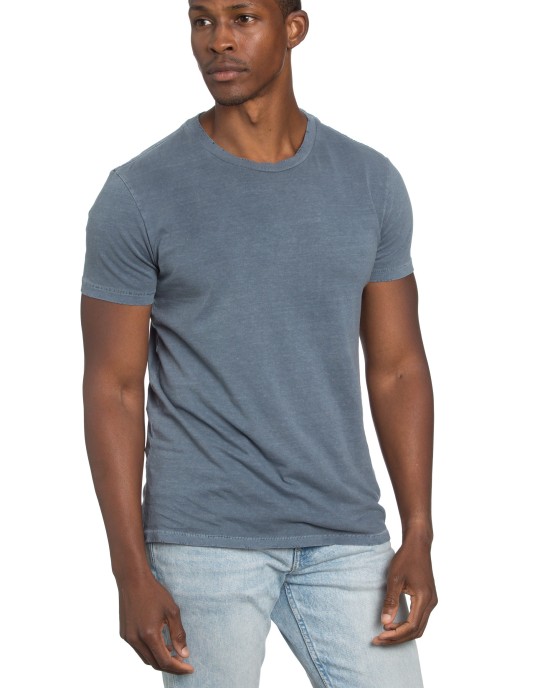 Raw Edge Tee in Blue