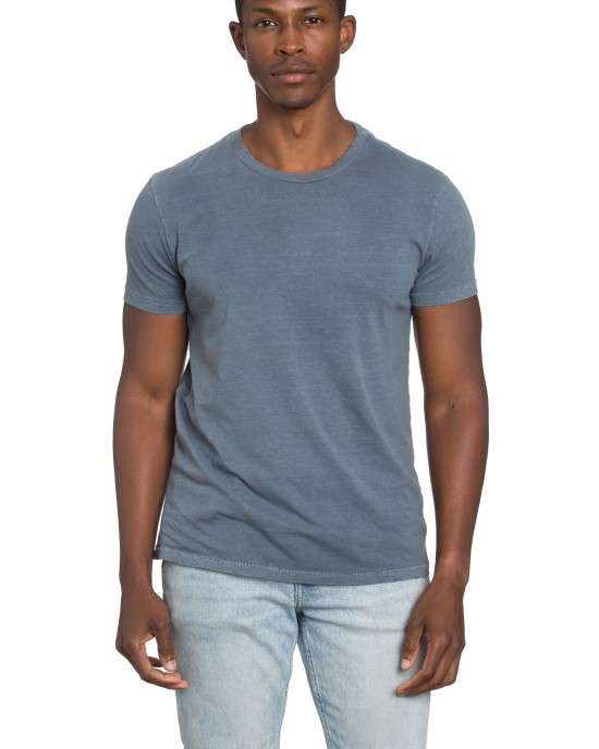 Raw Edge Tee in Blue