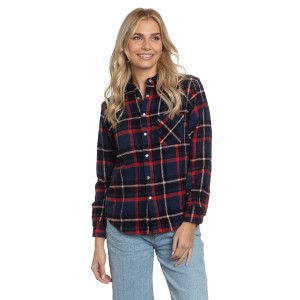 Reversible Flannel Shirt in Azure