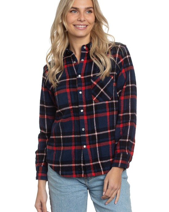 Reversible Flannel Shirt in Azure