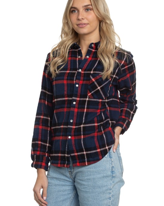 Reversible Flannel Shirt in Azure