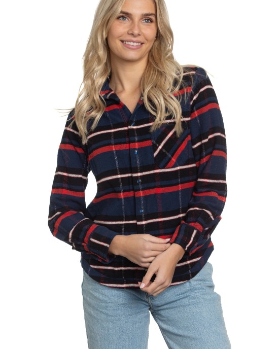 Reversible Flannel Shirt in Azure