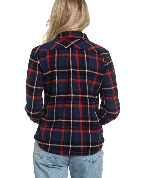 Reversible Flannel Shirt in Azure