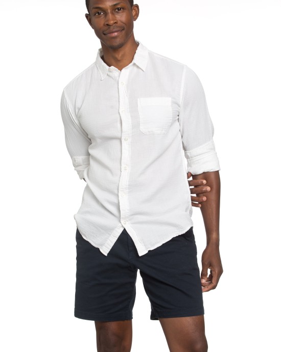 Men's Gauze White Shirt