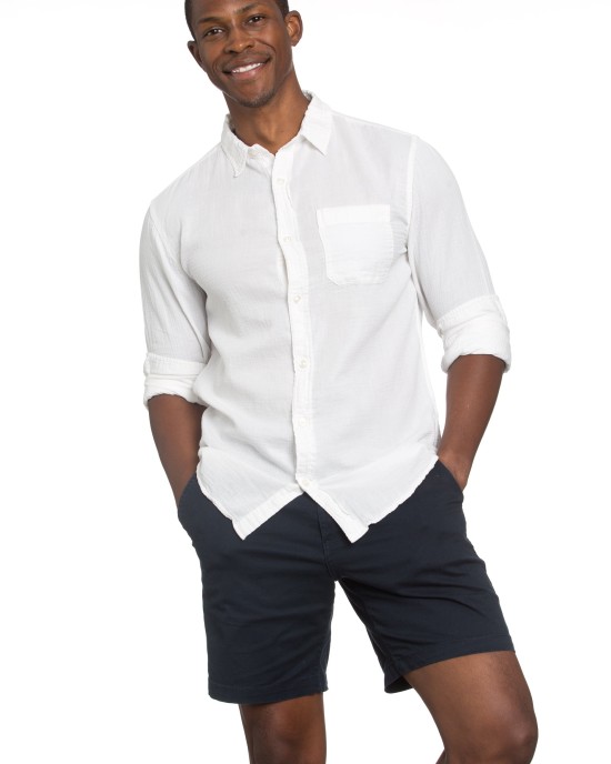 Men's Gauze White Shirt