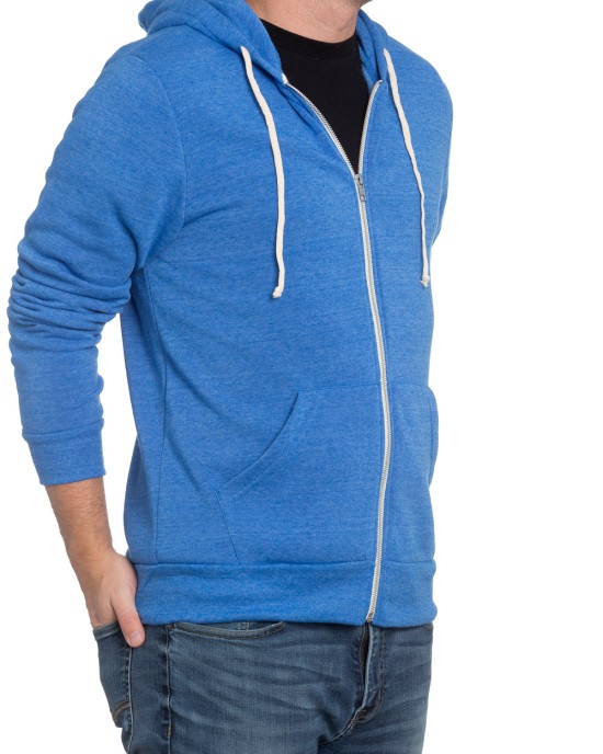 Men's Blue Zip Hoodie Royal