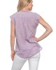 Montauk Top Lavender Crinkle Cotton