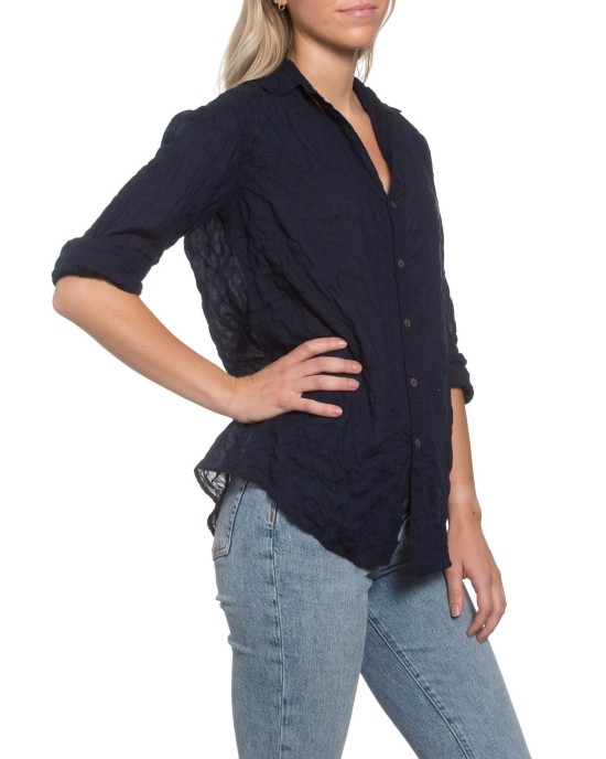 Summerland Shirt Navy Crinkle