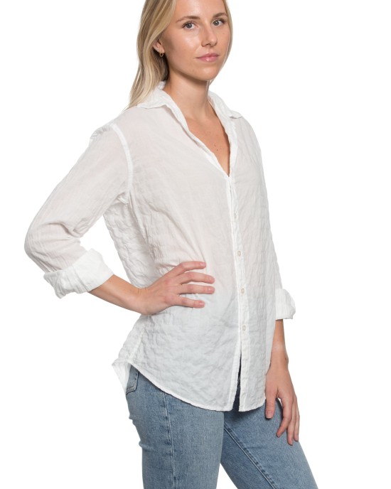 Summerland Shirt in White Crinkle