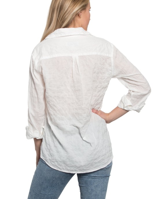 Summerland Shirt in White Crinkle