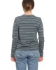 Classic Long Sleeve Stripe Tee in Moss