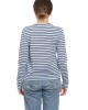 Classic Long Sleeve Stripe Tee in Topaz