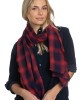 Scarf in Red Light Batiste Plaid