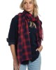 Scarf in Red Light Batiste Plaid