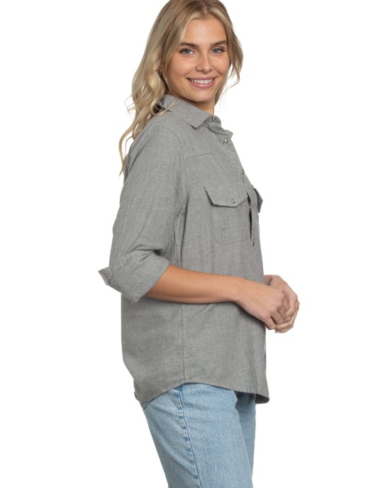 Western Shirt Gray Flannel