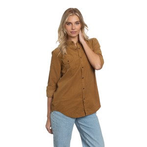 Western Shirt Camel Cord