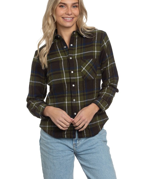 Reversible Flannel Shirt in Forest