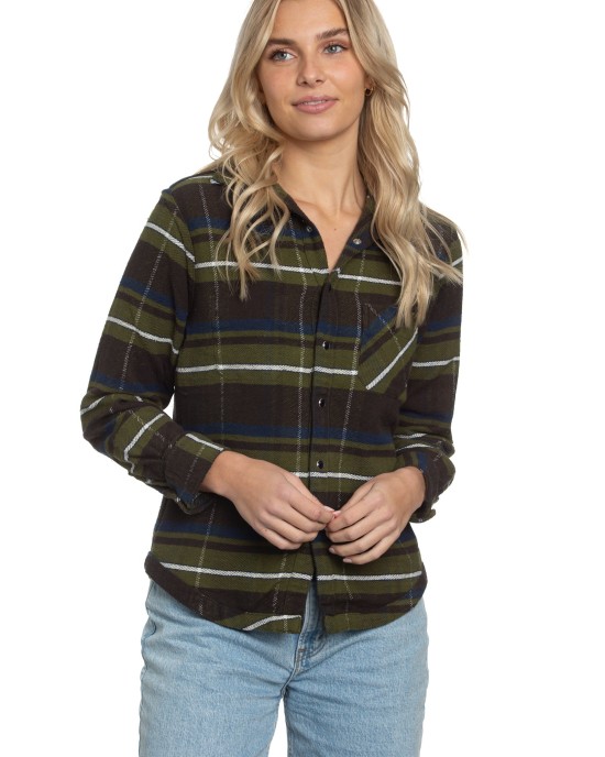 Reversible Flannel Shirt in Forest