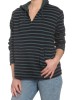 French Stripe Hoodie in Hunter