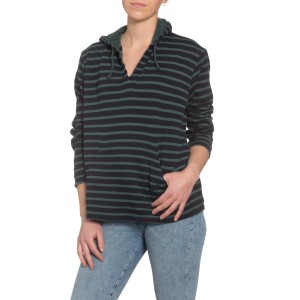 French Stripe Hoodie in Hunter