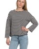 French Stripe Boatneck in Taupe