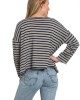 French Stripe Boatneck in Taupe