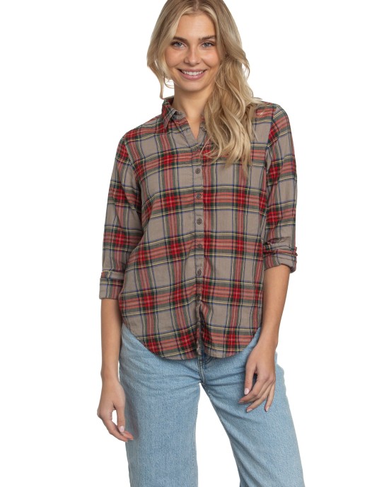 Naomi Shirt in Yellowstone Plaid