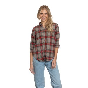 Naomi Shirt in Yellowstone Plaid